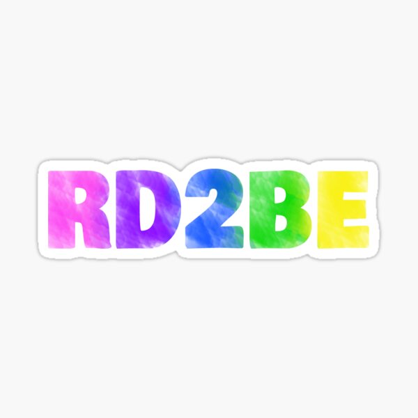 RD2BE rainbow Sticker