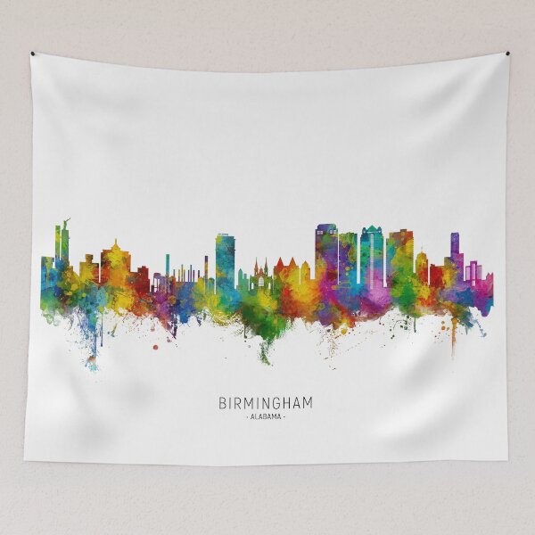 Item preview, Birmingham Alabama Skyline designed and sold by ArtPrints.
