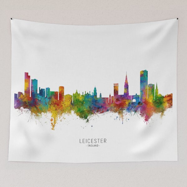 Item preview, Leicester England Skyline designed and sold by ArtPrints.