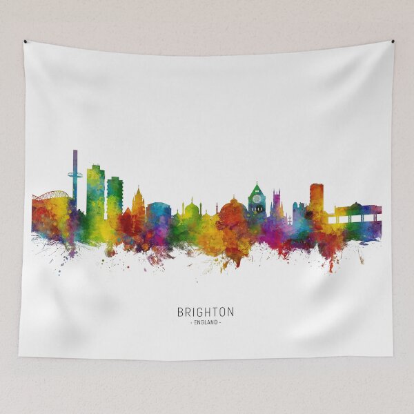 Item preview, Brighton England Skyline designed and sold by ArtPrints.