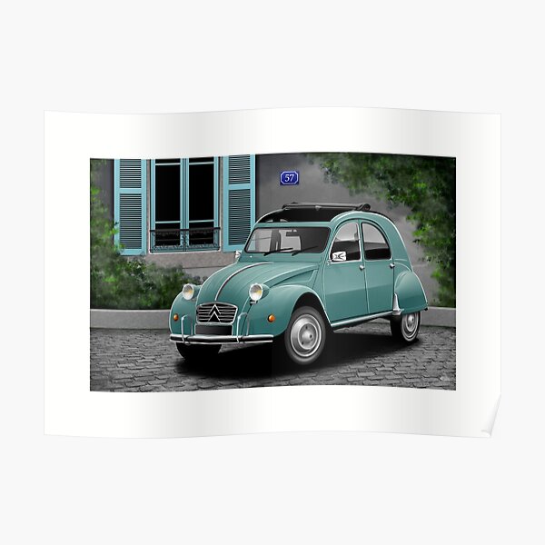 Oeuvre d'affiche - Citroen 2CV (1960) Poster