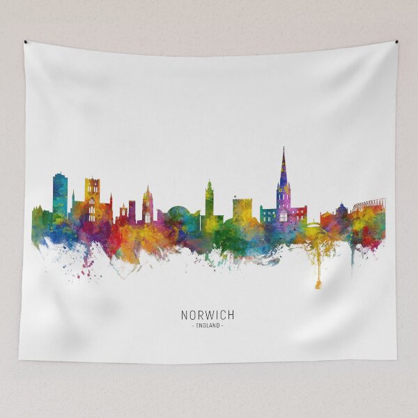 Item preview, Norwich England Skyline designed and sold by ArtPrints.