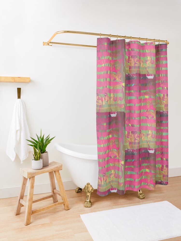 Alternate view of Climbing the Stairs to My Dream Shower Curtain