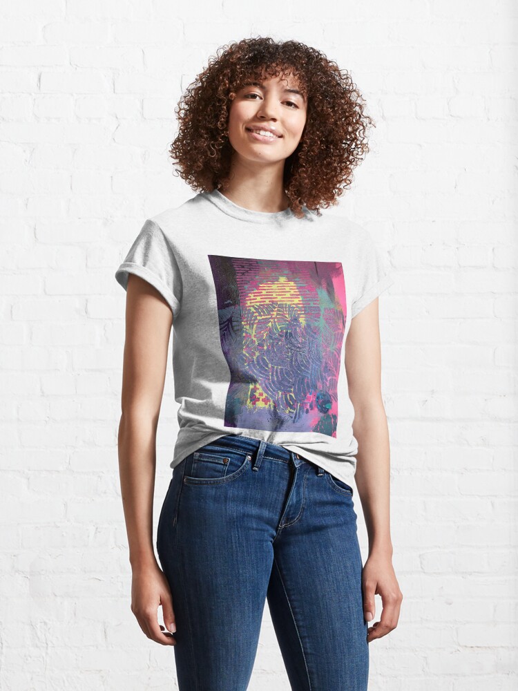 Alternate view of The Purple Palm Tree Classic T-Shirt
