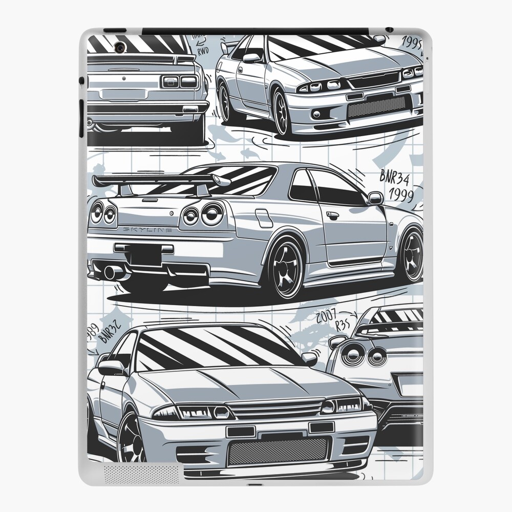 Skyline Gtr Generations Ipad Case Skin For Sale By Olegmarkaryan Redbubble