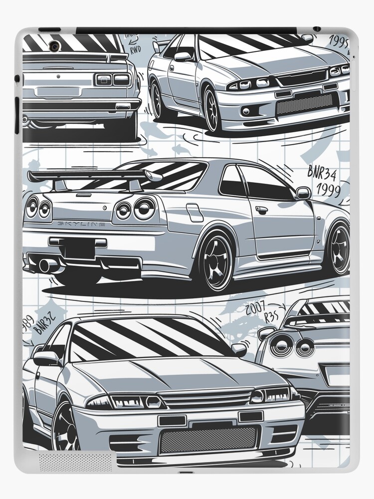 Skyline Gtr Generations Ipad Case Skin For Sale By Olegmarkaryan Redbubble