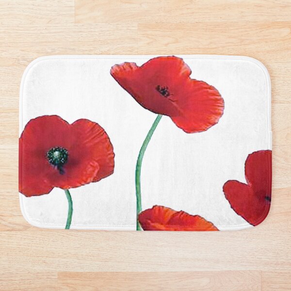 Poppies Bath Mat