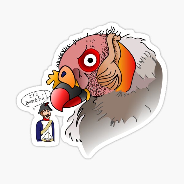 Beautiful Vulture Sticker