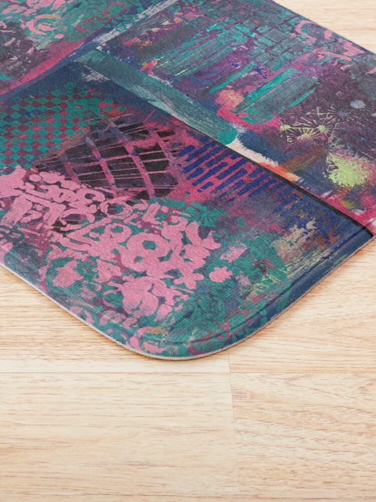 Alternate view of Grungy Pink Princess Bath Mat