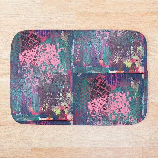 Grungy Pink Princess Bath Mat
