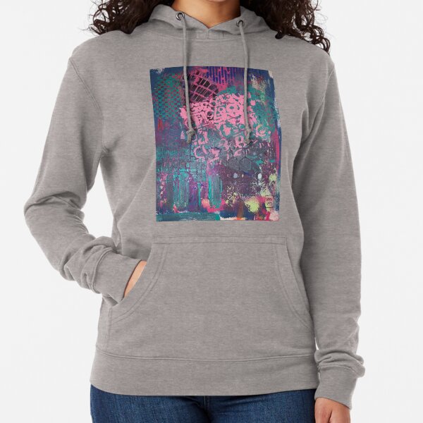 Grungy Pink Princess Lightweight Hoodie