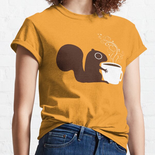 Squirrel Loves Coffee Classic T-Shirt
