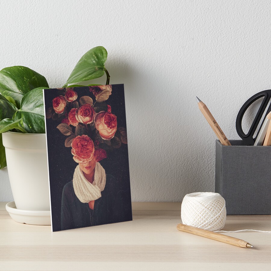 The smile of Roses Art Board Print