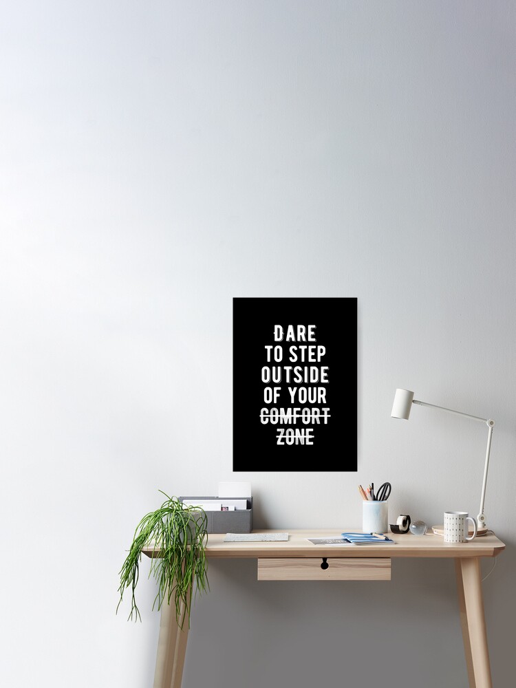 Premium Canvas Art - Motivation - THE COMFORT ZONE - Office - Mindse