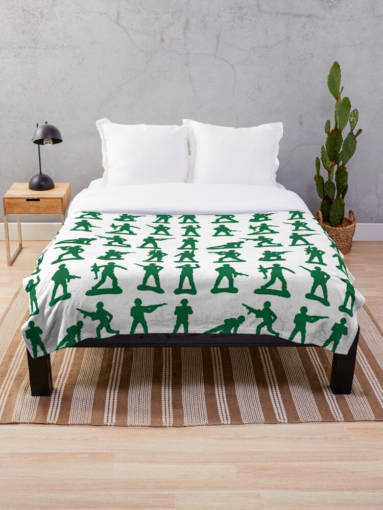 Army Man Graphics Throw Blanket By Evedwards14 Redbubble