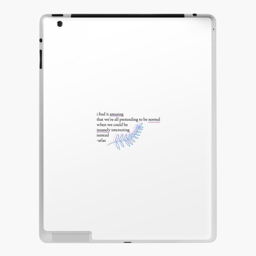 Atlas Quote Ipad Case Skin By Thatoneplace Redbubble