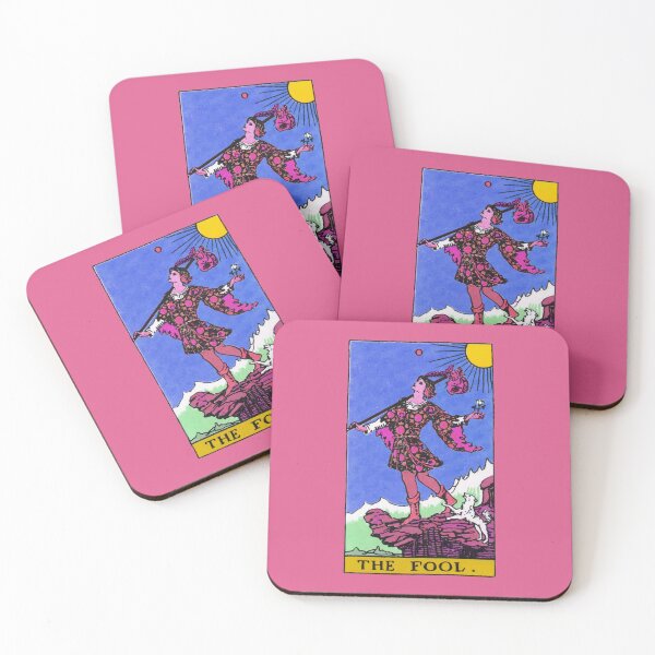 Item preview, The Fool Tarot Card in Pink designed and sold by Plastic Memory Archive.