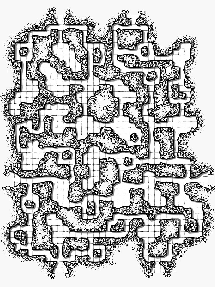Dungeon map by LoonyRocket