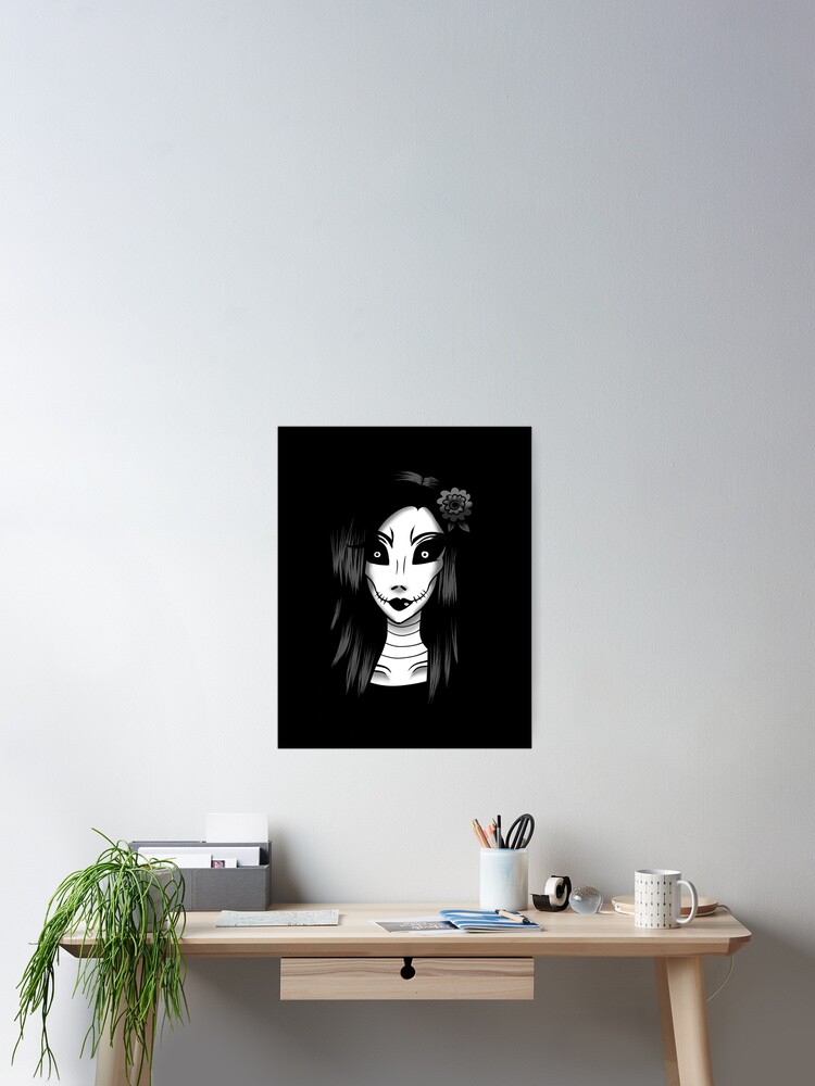 Thumbnail 2 of 3, Poster, Skeleton Woman designed and sold by DecadentCrypt.