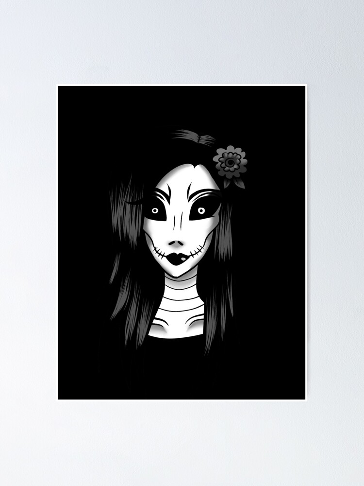 Thumbnail 1 of 3, Poster, Skeleton Woman designed and sold by DecadentCrypt.