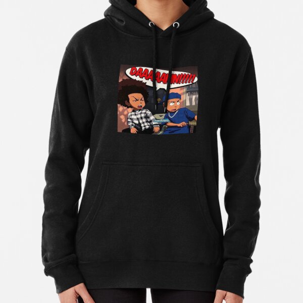 The Boondocks (DAMN meme) Huey x Riley Freeman Sweat à capuche épais