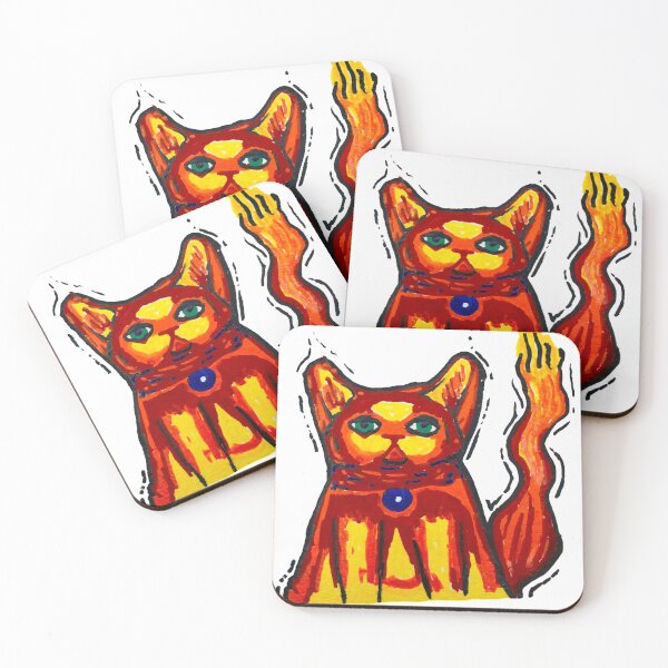 Item preview, “Chubbs” the Fire Cat designed and sold by 45seals.