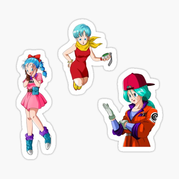 Trois étapes de Bulma Sticker
