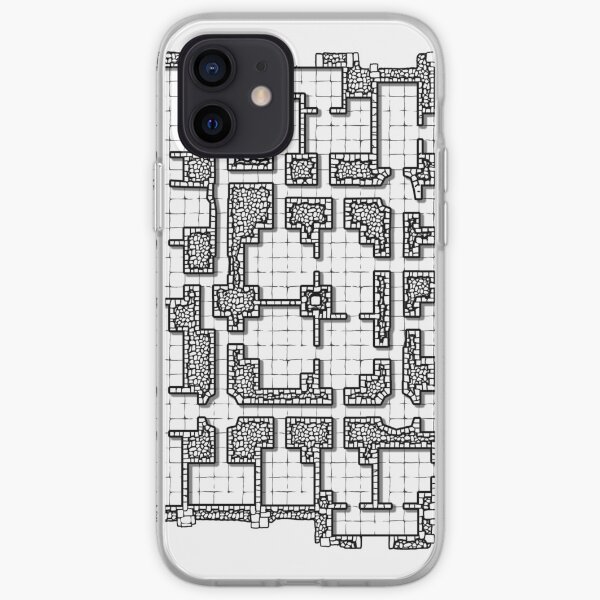 Dungeon map iPhone Soft Case