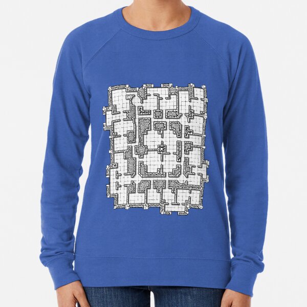 Dungeon map Lightweight Sweatshirt