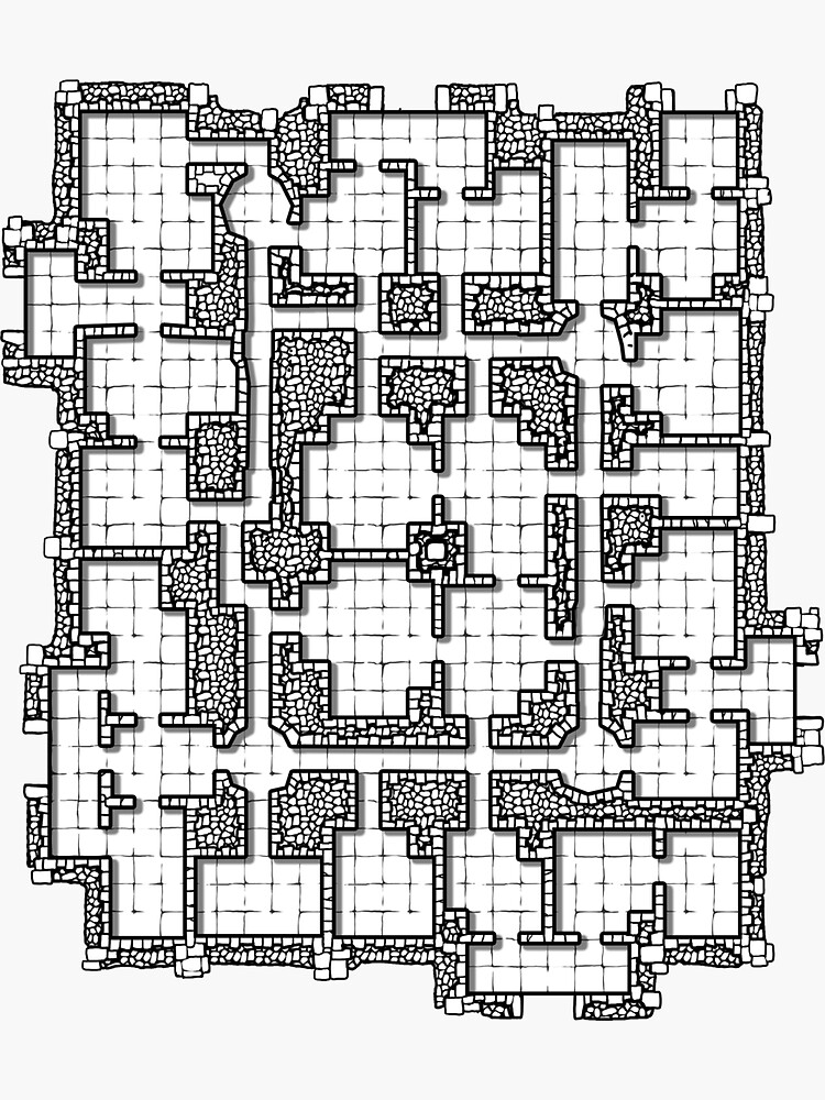 Dungeon map by LoonyRocket