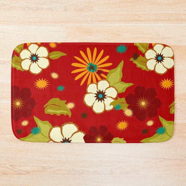 Item preview, RETRO Paprika Floral designed and sold by ZENDYtechSTYLE.