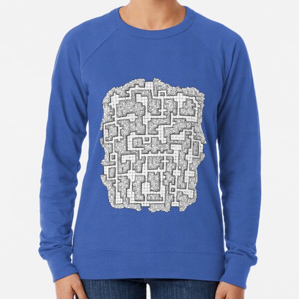 Dungeon map Lightweight Sweatshirt