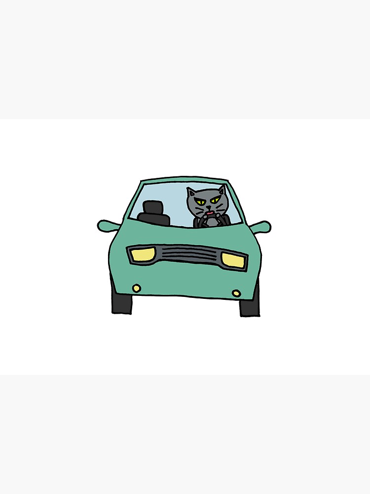 Road Rage Cat Water Bottle For Sale By Avajeanbean Redbubble