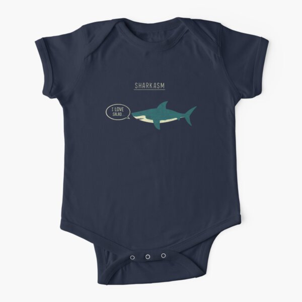 Sharkasm Short Sleeve Baby One-Piece