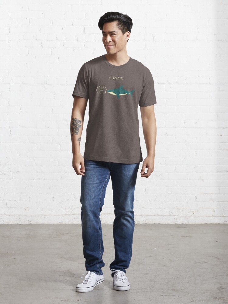 Alternate view of Sharkasm Essential T-Shirt