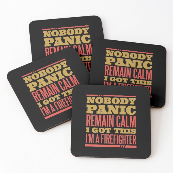 Item preview, firefighter panic quote  designed and sold by pirminio.