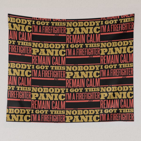Item preview, firefighter panic quote  designed and sold by pirminio.
