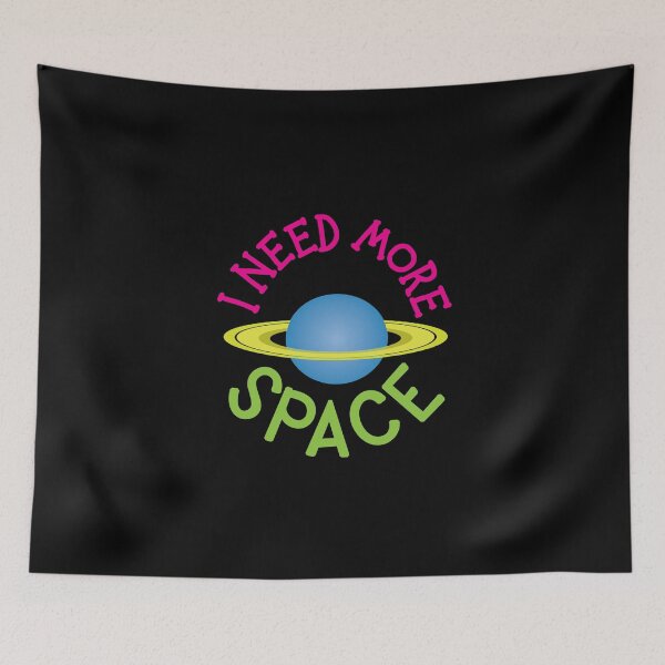 Item preview, 'I Need More Space' (Black) designed and sold by The Button Gal.
