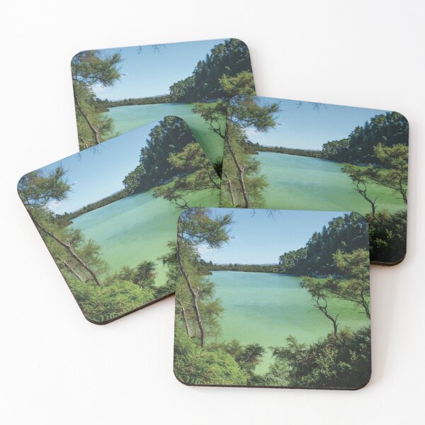 Item preview, New Zealand green lake designed and sold by Onyria Art.