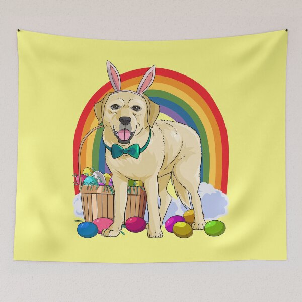 Item preview, Labrador Retriever Bunny Happy Easter Day designed and sold by Nosek1ng.