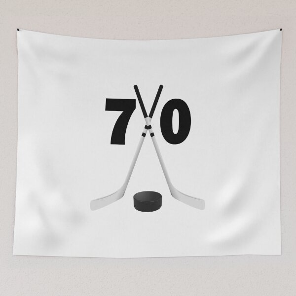 Item preview, Hockey number 70 - seventy with sticks and disc designed and sold by AllShirts21.