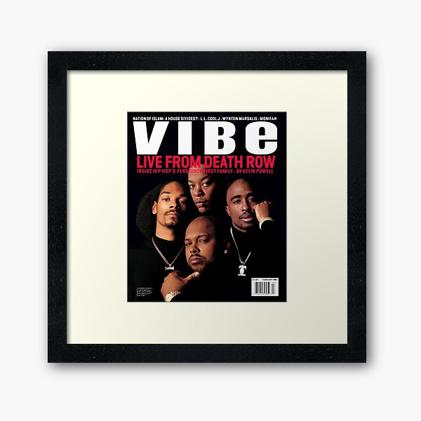 VIBE Magazine Death Row Framed Art Print