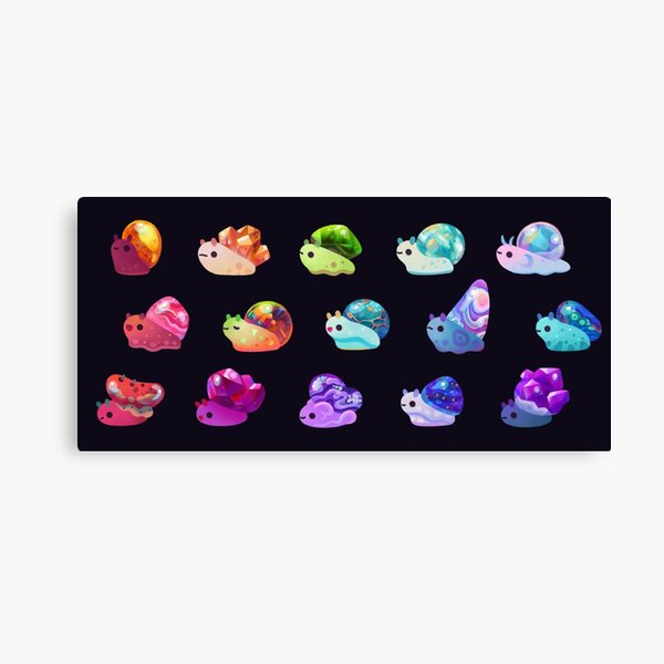 Jewel Snail Canvas Print
