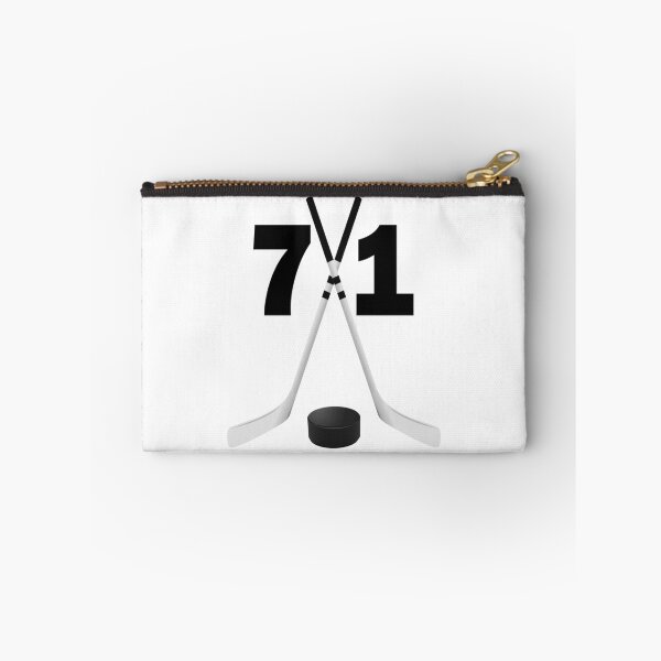 Item preview, Hockey number 71 - seventy one with sticks and disc designed and sold by AllShirts21.