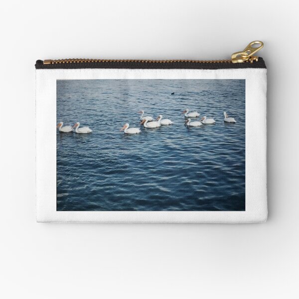 Ducks in lake chapala Zipper Pouch