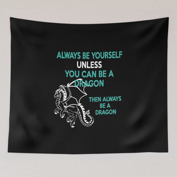 Item preview, Copy of  Always be a Dragon T-Shirt aquamarine black tee hoodie white designed and sold by ArtikIceTees.