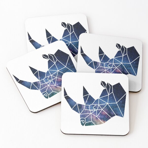 Item preview, Geometric Rhino - Galaxy designed and sold by Sweetie Spicy.
