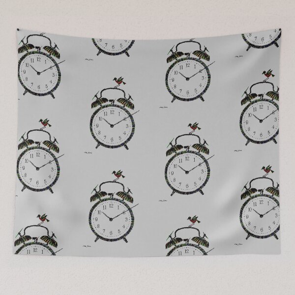 Item preview, Clock With Small Bird By ArtGuru 0706, 22 x 28, - Ink on Paper designed and sold by Art Guru.