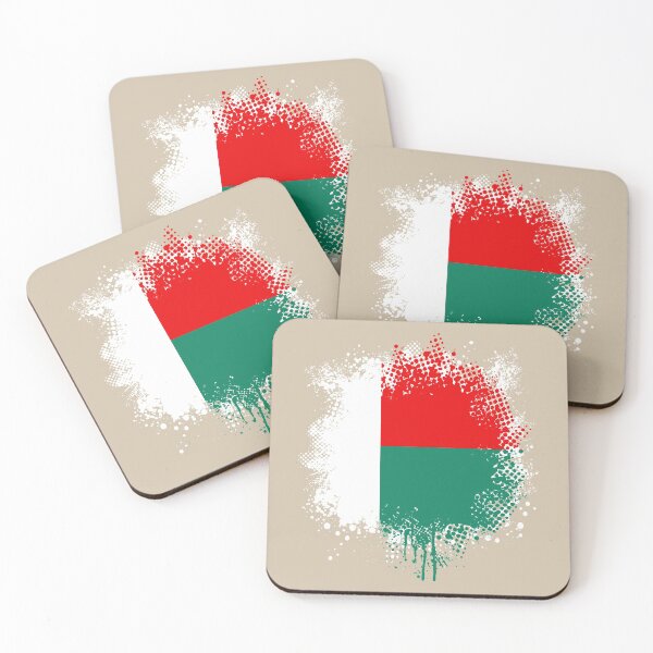 Item preview, Flag of Madagascar - Splat designed and sold by pixelinga.