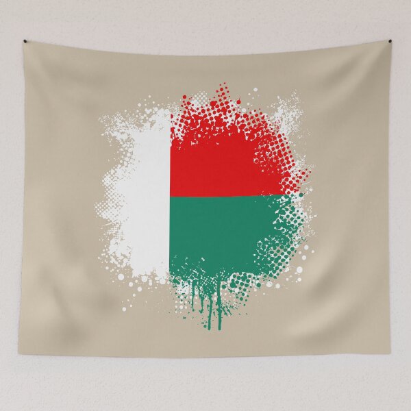 Item preview, Flag of Madagascar - Splat designed and sold by pixelinga.